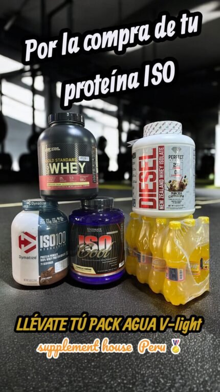 PACK! PROTEINAS AISLADAS + AGUA V-LIGHT