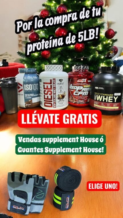 Promo Navidad! Por compras en proteinas 5LB, llevate lindos obsequios!!
